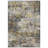 Oler Beige Abstract Chenille Non-Slip Indoor/Outdoor Area Rug-107300911