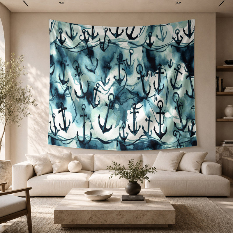 Tapisserie murale «Nautical Anchor», 26 po x 36 po