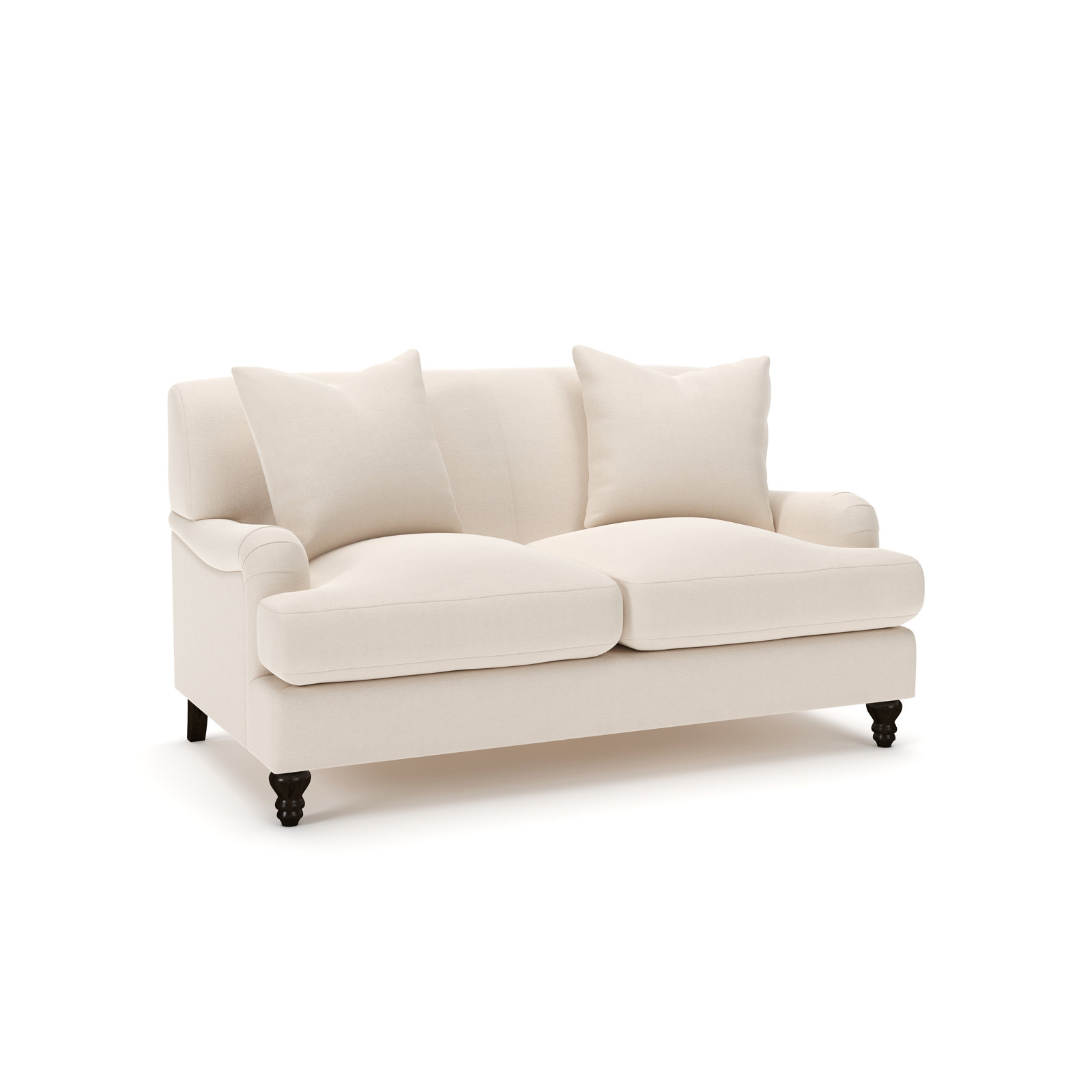 Walters 59'' Tight Back Loveseat, Canvas Canvas