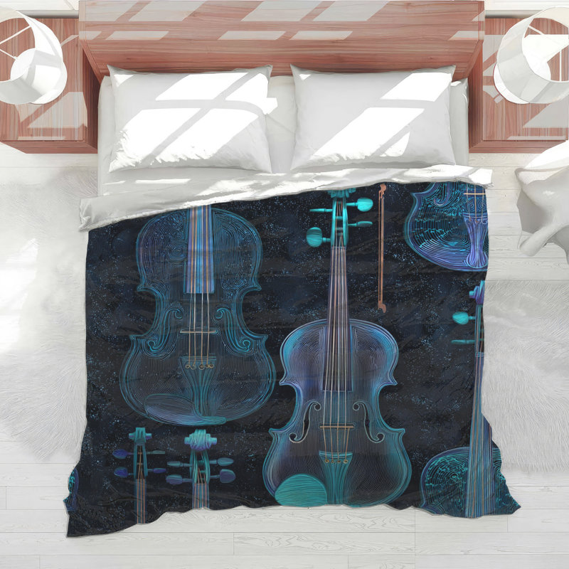 Édredon pour lit de violon moderne, Très grand lit