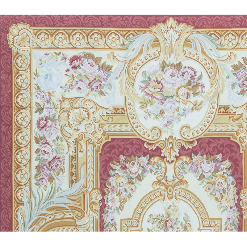 Aubusson Renaissance Wool Oriental Area Rug