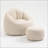 High-Pressure Foam Bean Bag Sofa Chair with Padded Footrest for Ultimate Comfort and Support-1209582964