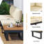 Canapé-lit d'extérieur avec fauteuil inclinable réglable-298840240