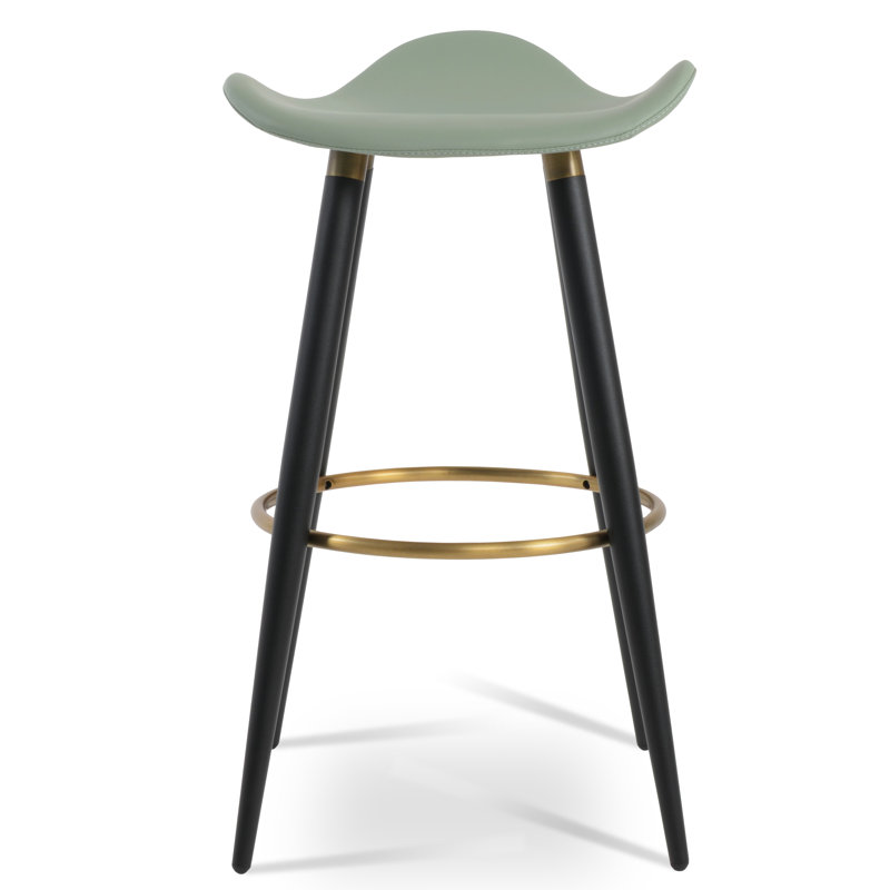 Tabouret de bar et de comptoir Moonyean, Menthe, Noir / or, Tabouret de comptoir (assise de 24 po de hauteur)