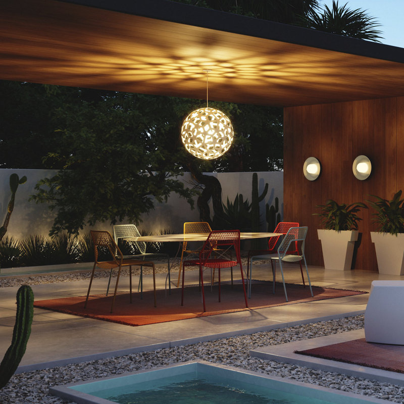 Antonio Citterio Glossy White Oval Stone Top Outdoor Table
