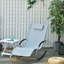 Chaise berçante inclinable Outsunny