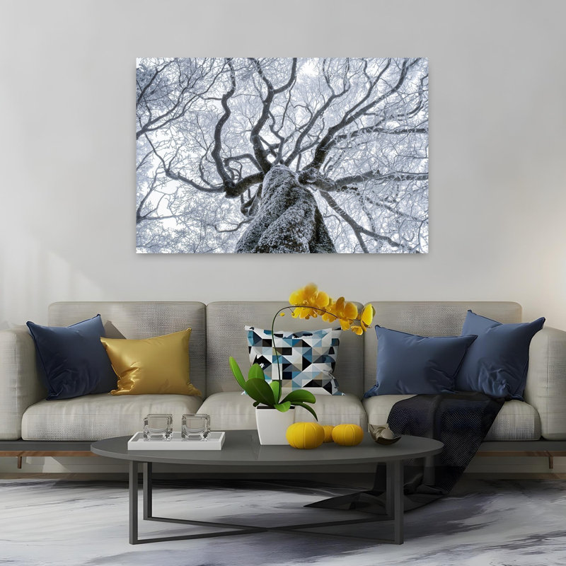Racine de vie, art mural contemporain abstrait, H 60 po x l 40 po