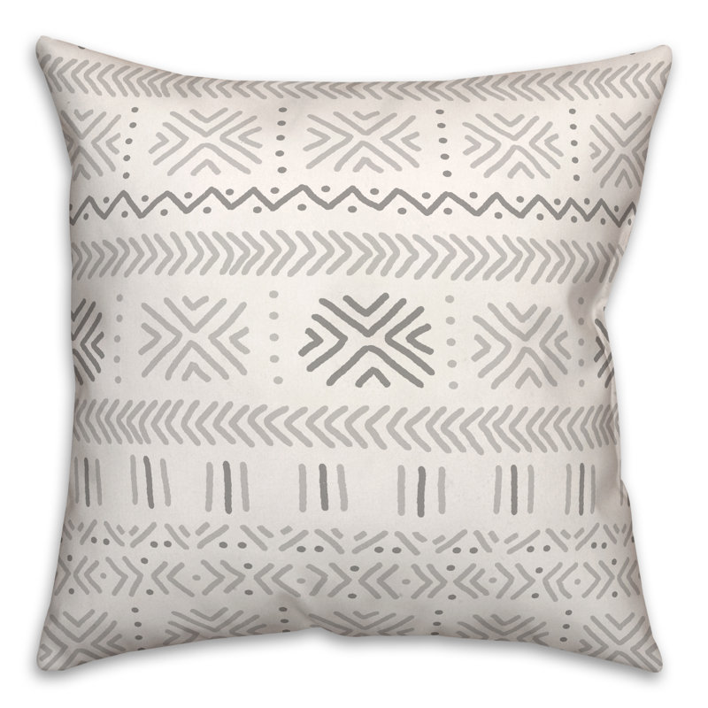 Mudcloth Square Pillow Cover & Insert