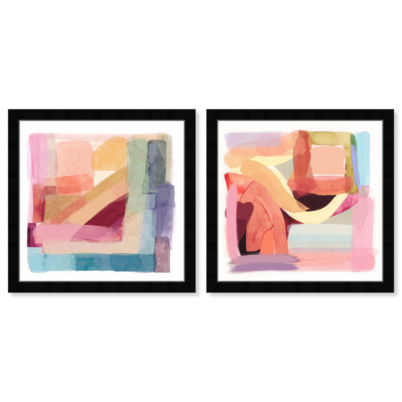 «Abstract Tone», ensemble de 2 impressions, H 12 po x l 12 po