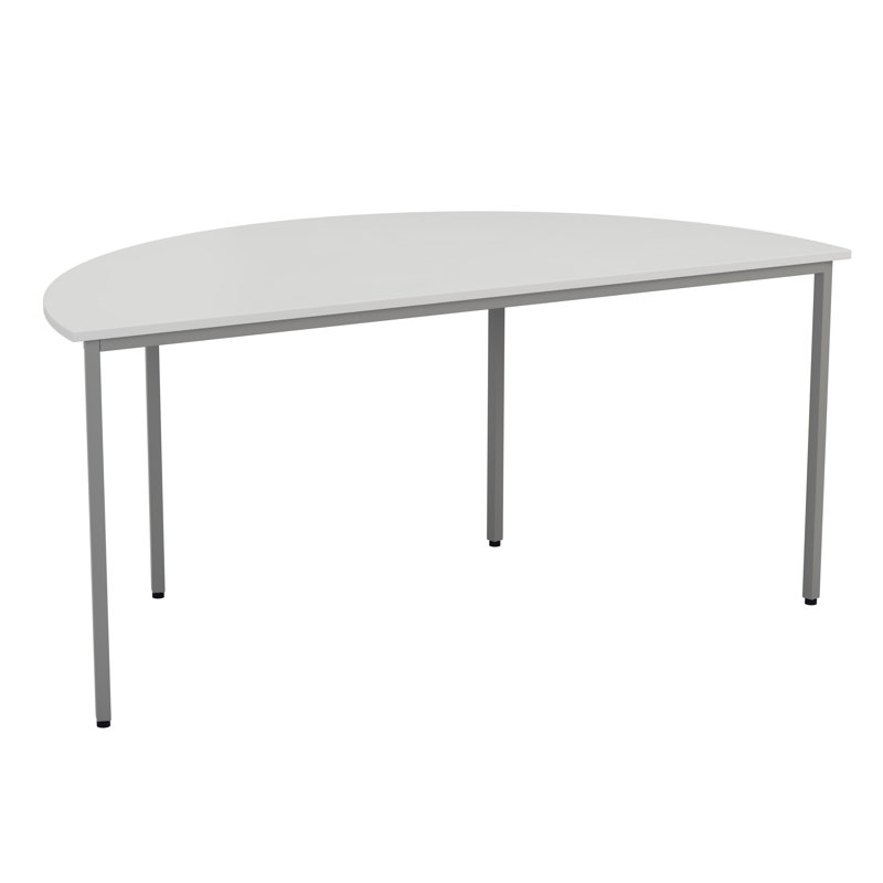 Buariki 160cm Half-circle Conference Table, White