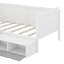 Lit de jour simple avec tablettes de rangement, casiers, bureau et tabouret assorti-624106698