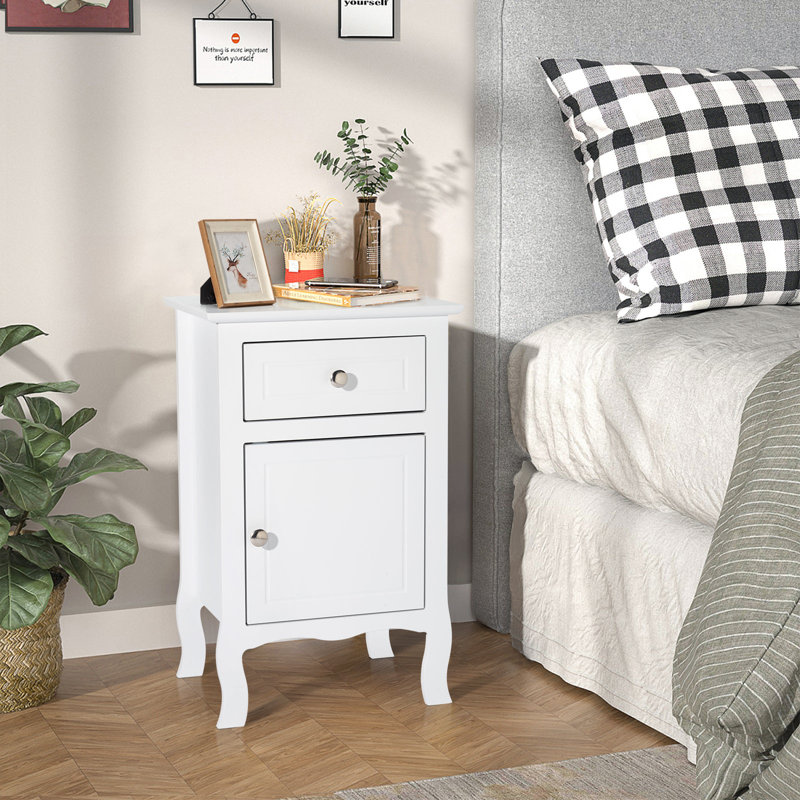 Chijioke 30cm W Solid Wood Bedside Table