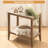 Daequain Rattan Nightstands with 2 Open Storage Shelves-109178629