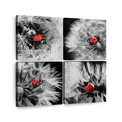 «Dandelions And Lady Bugs Pop», reproduction sur toile