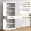 Armoire de rangement pour garde-manger de 72 po de hauteur, armoire de cuisine autoportante Farmhouse avec 4 portes de grange, tiroir, tablette à 5 niveaux et tablettes réglables