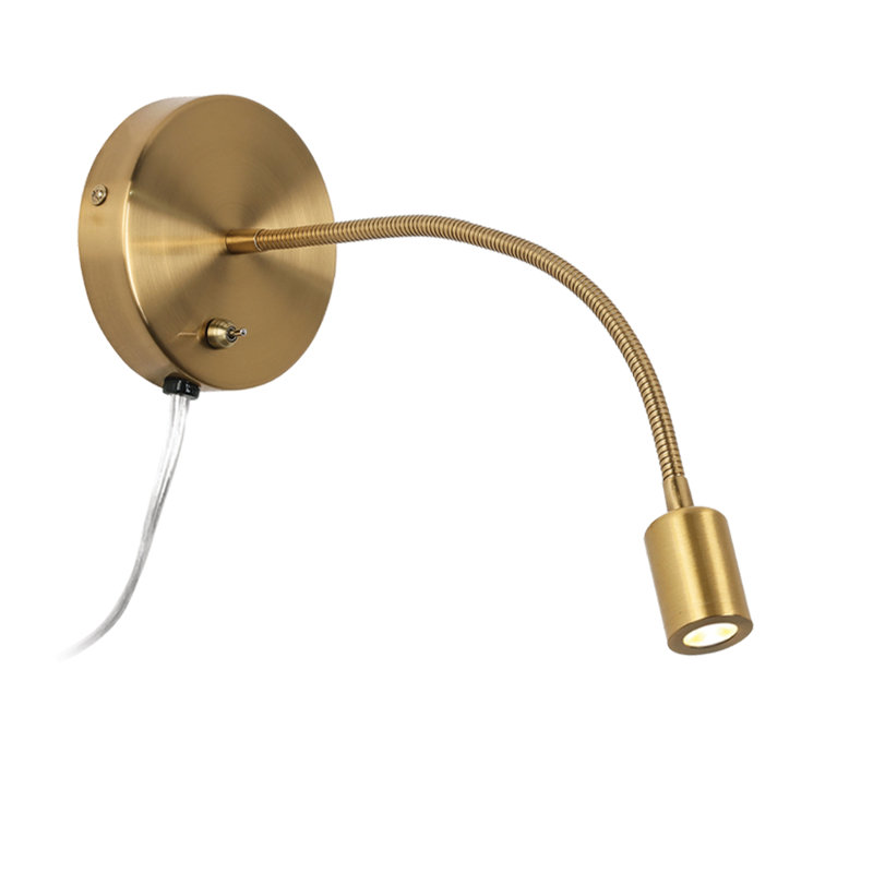 Azeeza LED Plug-in Spotlight, Antique Brass