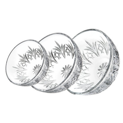 Dublin Crystal 3 Piece Mixing Bowl Set