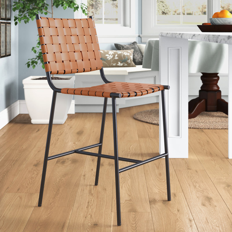 Tabouret de comptoir 26 po Cass, Brun, Noir