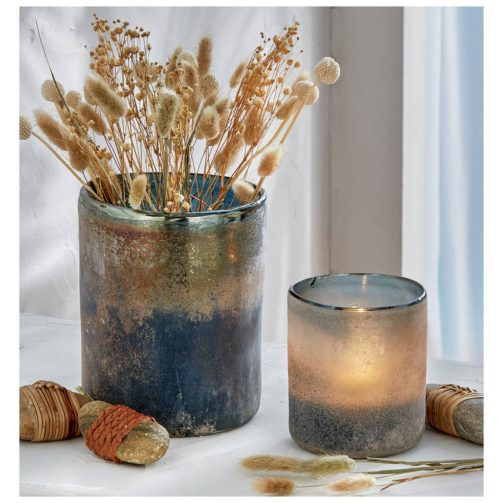 7.5" Glass Tabletop Votive Holder