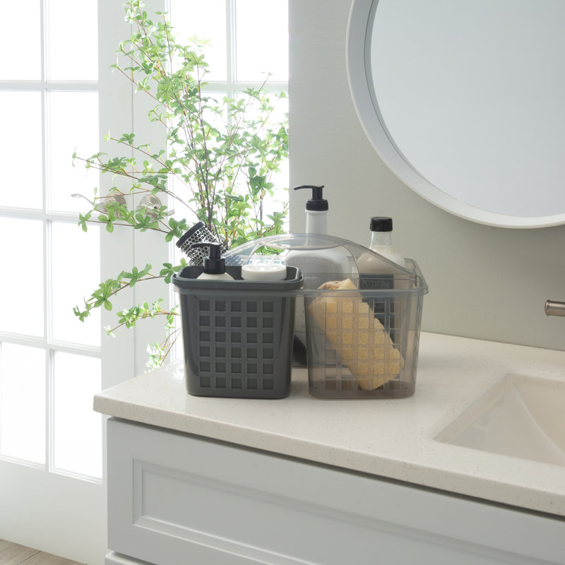 Marcus Freestanding Portable Shower Caddy, Gray