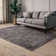 Sugna Geometric Criss Cross Charcoal Area Rug