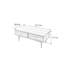 Table basse rectangulaire simple en bois massif-1151591306
