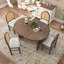 Ensemble de table de salle à manger 5 pièces, ensemble de table de salle à manger extensible avec 4 chaises rembourrées, table de cuisine et ensemble de chaises pour la salle à manger et la cuisine