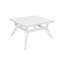 Table basse d'extérieur en bois d'eucalyptus foncé et super pierre Liora