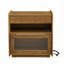 Table de chevet moderne Mid-Century avec rangement spacieux et ports USB pour toute chambre-381113640