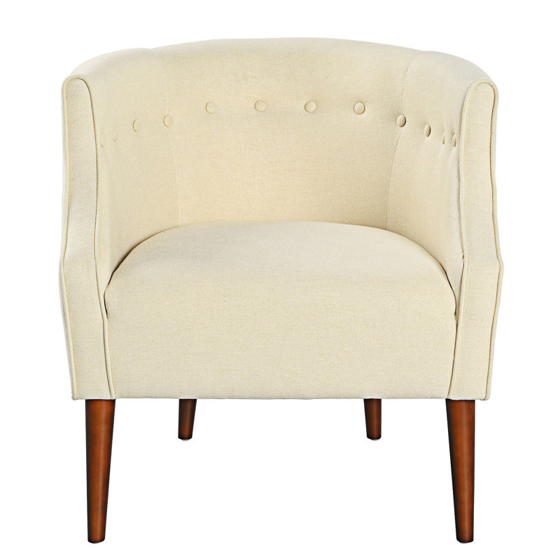 Fauteuil d'appoint rembourré capitonné