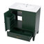 Meuble-lavabo de salle de bain avec lavabo de style rétro, espace de rangement multifonctionnel, tablette de porte-1032921-1032923