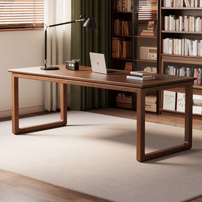 Walnut Rectangular Solid Wood desk