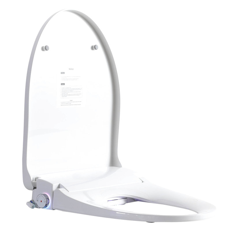 Adjustable Heated Smart Bidet Toilet Seat With Side Knob, Night , And Automatic Nozzle Cleaning - Post Cleaning, Female Massage Functions, Precise Position Adjustment Via Remote, Intelligent