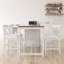 59" Rustic 5-Piece Dining Table Set With 4 Chairs-762215011