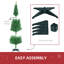 Arbre de Noël artificiel 6 pi avec arbre de Noël mince 6 pi avec 390 branches réalistes et support en plastique