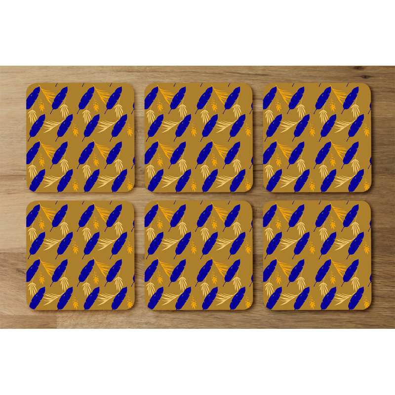 Square 6 Piece Coaster Set