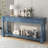 Versatile Wood Console Table with Three Drawers and Bottom Shelf-1422919257