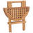  Outdoor Dining Set Natural Teak Fine Sanded Teak Hardwood Compact-1435778133