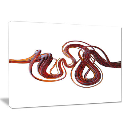 3D flexible caramel lines - impression sur toile tendue