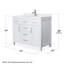 Beckett 42" Freestanding Single Bathroom Vanity with Cultured Marble Top-1377257349-1377257350-1385249359