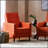 Mid-Century Modern Recliner With Slightly Pleated Back And Birch Legs For Ultimate Comfort And Style-1844017478