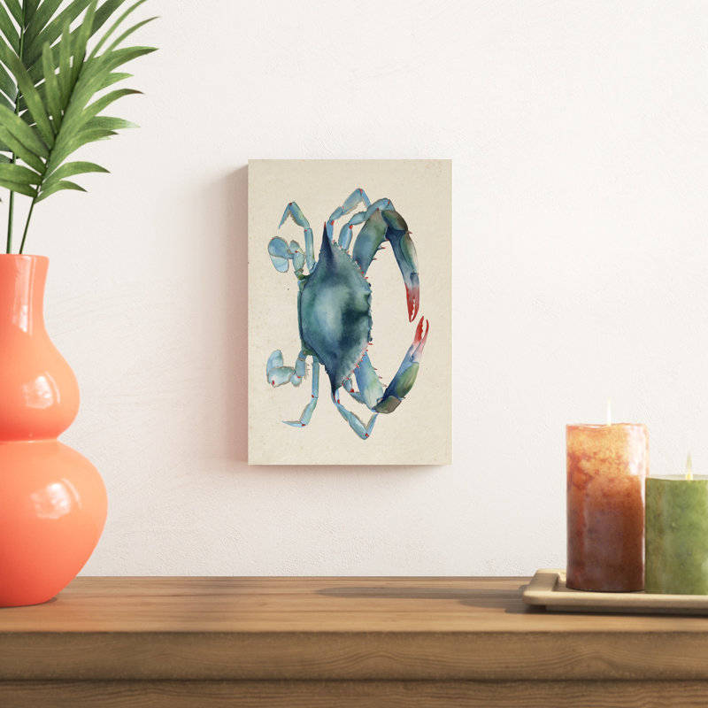 " Sea Dweller III " by Grace Popp Painting Print, 12" H x 8" W, Wrapped Canvas