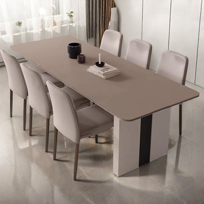 Italian minimalist modern rectangular rock table