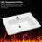 28" X 19" White Rectangular Single Vanity Top With 1 Faucet Hole And Overflow(Sink Only)
