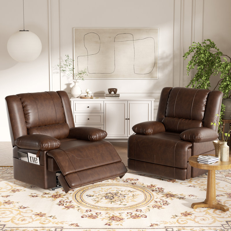 Fauteuil inclinable Pamler, Brun clair