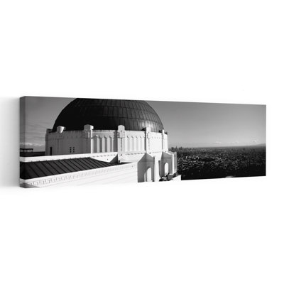 Observatory With Cityscape In The Background Griffith Park Observatory Los Angeles California USA by Dan Merkel - Wrapped Canvas Panoramic Print