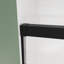 Porte de douche coulissante semi-sans cadre, 60 po X P 60 po H, coulissante double, 1/4 po Verre trempé transparent, finition noir mat | Idée de cadeau