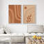 «Dark Geometric Spiral Wave Collage», 2 pièces-98554330-98554331