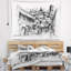 Tapisserie d'illustration de rue de ville Cityscape-28483958