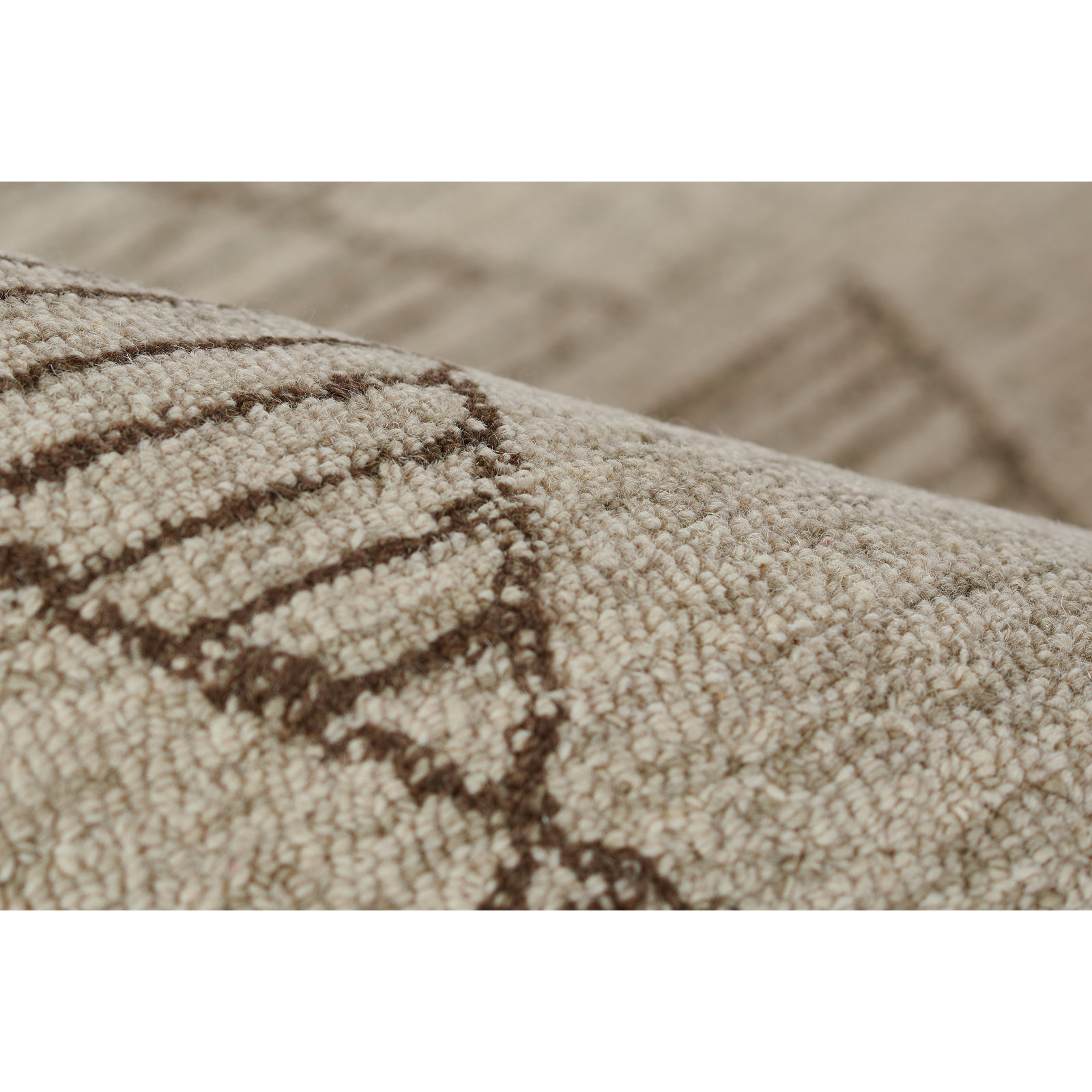 Ann-Sophie Gray Hand-Tufted Abstract Wool Rug, Rectangle 5' x 8'